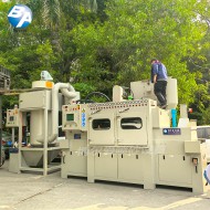 防爆提升輸送式噴砂機配濕式集塵機